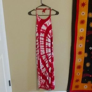 Tie dye  halter dress